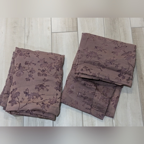 2 panel curtains floral design - Picture 8 of 9